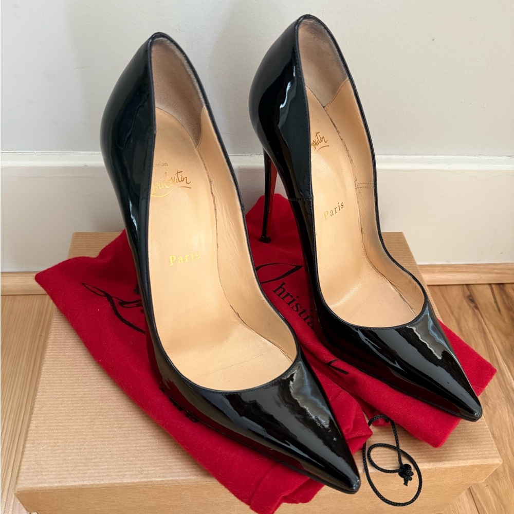 Christian Louboutin Black Patent Leather Heels